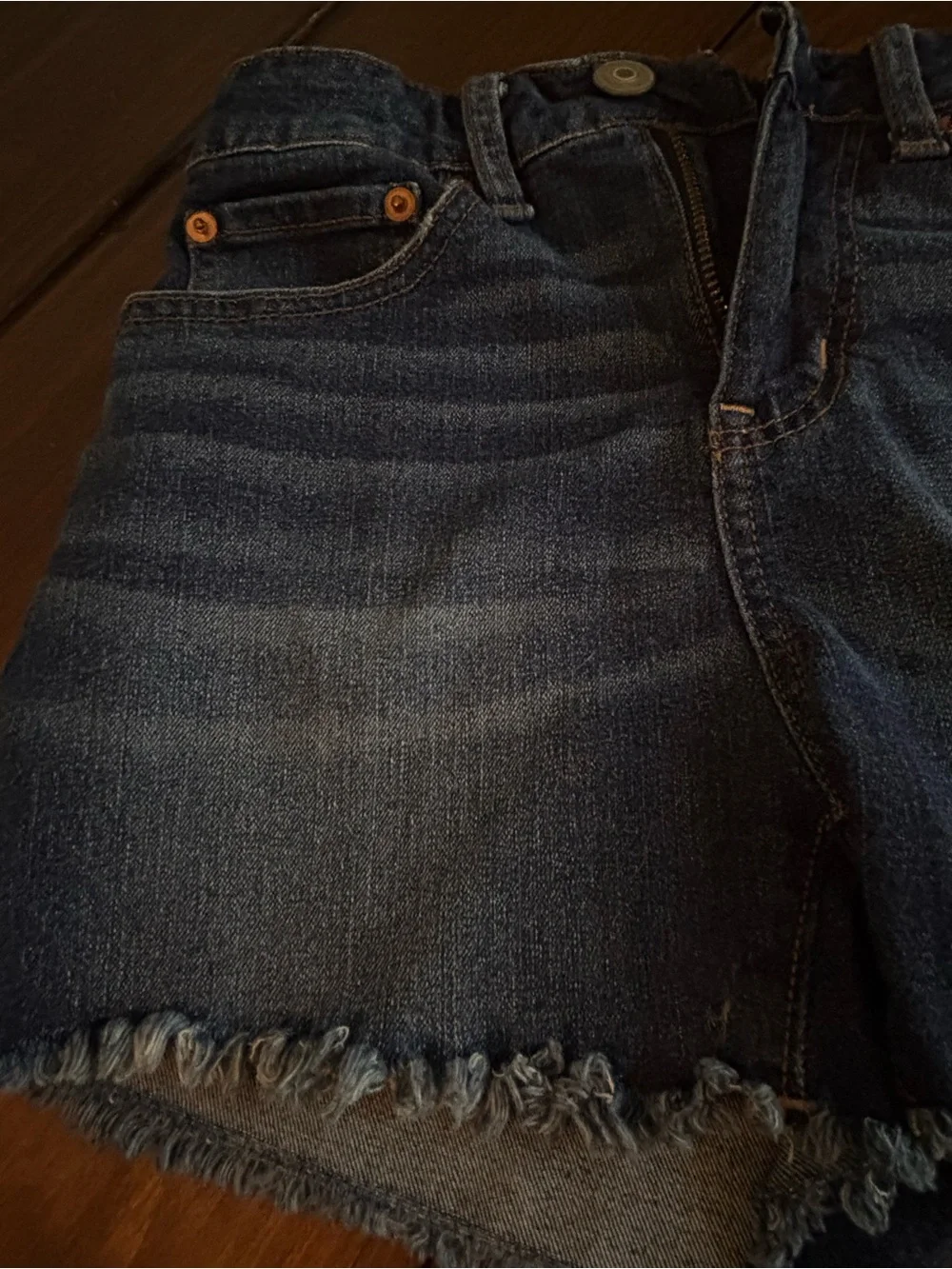 No Boundaries Jean Shorts High Rise Distressed Size 3 Juiors